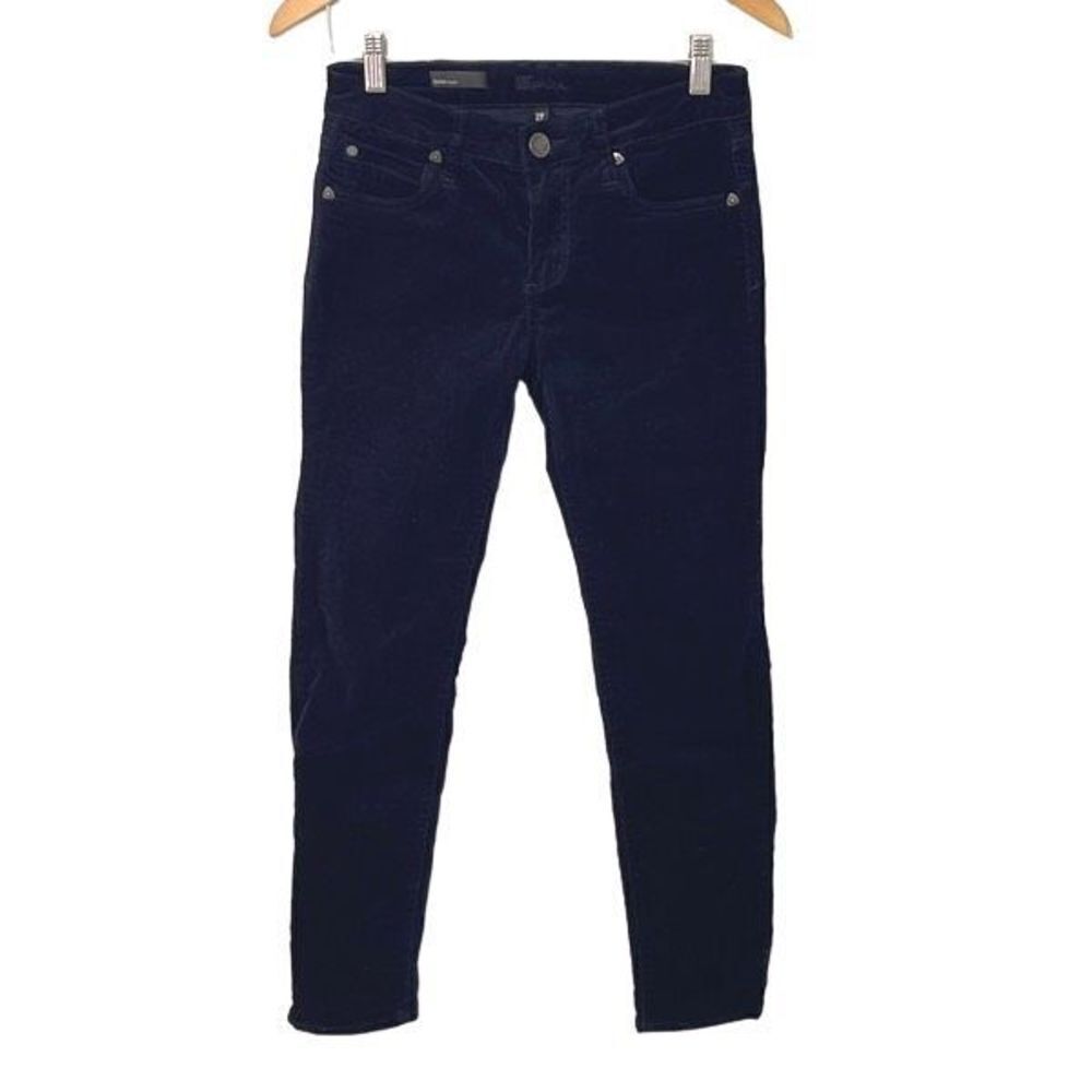 Kut From The Kloth Womens Diana Skinny Corduroy Jeans Pants Mid Rise Blue‎ 2P